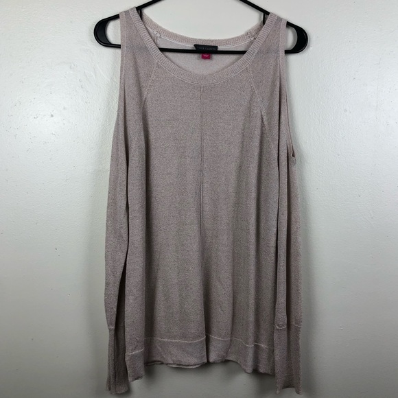 Vince Camuto Cream Open Shoulder Sweater - Picture 3 of 6